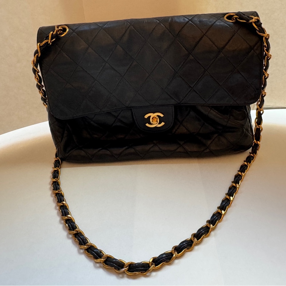 COPY - Chanel Black Quilted Leather Bag